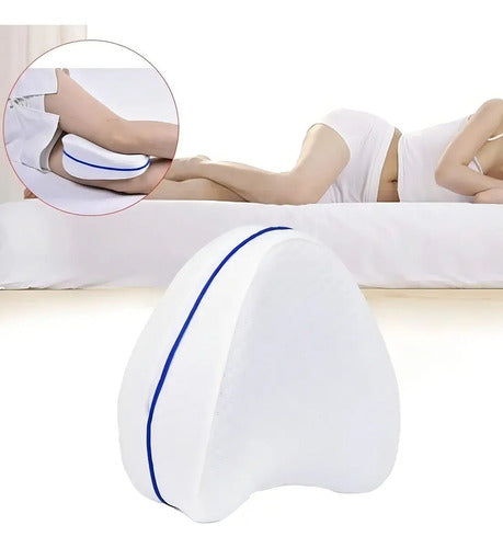 Almohada De Rodilla Pierna Ortopédica Cama Maternal Pillow® Color Blanco