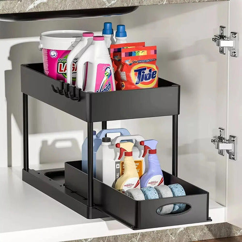 Organizador Deslizante Almacenamiento Orden Cocina Baño