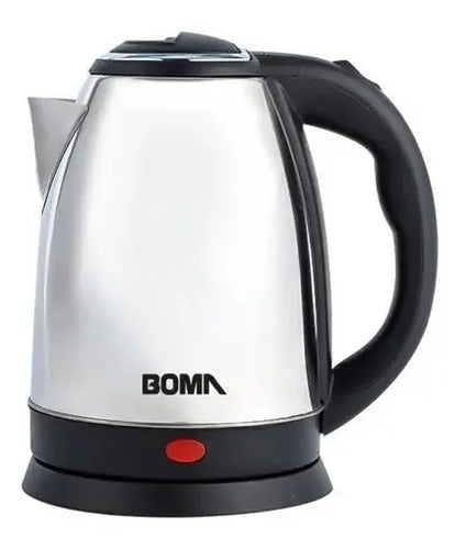 Hervidor Eléctrico Boma 2l 1500w Acero Inoxidable Corte Automático Plateado