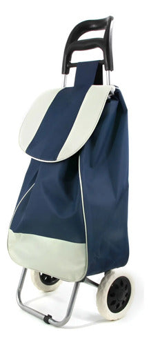 Carro Carrito Feria Tela Plegable Resistente Bolso Lavable