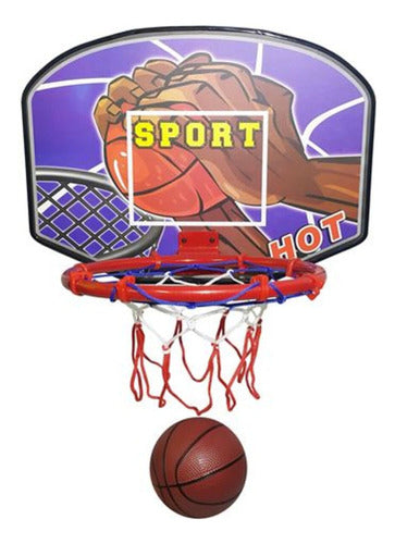 Tablero De Basket Con Aro Metal