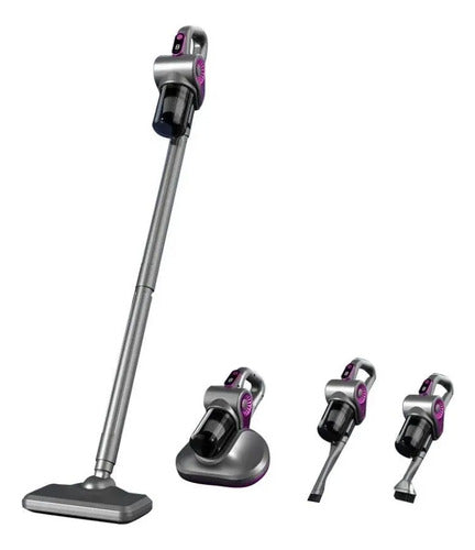 Aspiradora Inalambrica Portátil A Bateria  4 En 1  Usb 2 Vel Negro