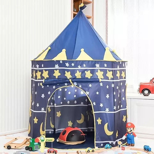 Carpa Castillo Niña Y Niño Infantil Juegos Juguetes Azul