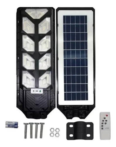 Foco Solar Led 900w Control Soporte Sensor Japón Blanco