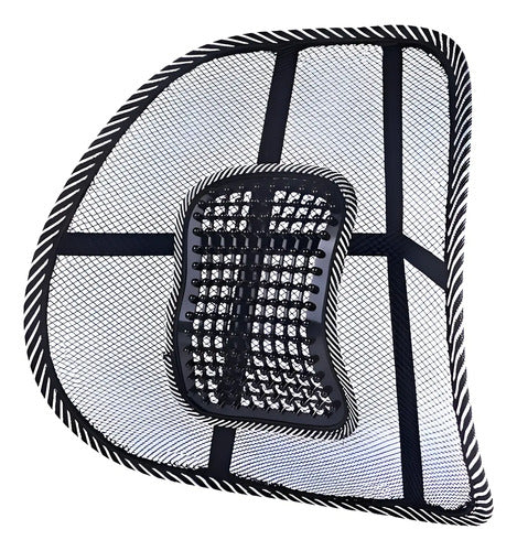 Soporte Lumbar Universal Para Espalda Coche Silla Oficina Negro