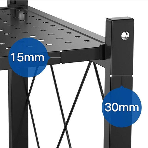 Estante Rack Plegable Oem I-esp02 Metalico 5 Repisas Anaquel