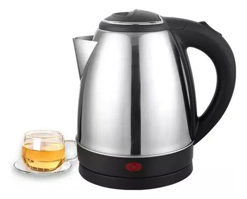 Jarra Electrica Acero Inoxidable 2 Litros 1500w Plateado