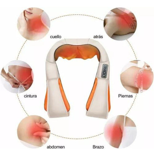 Masajeador Cuello Espalda Hombro Cintura Electrico Con Calor