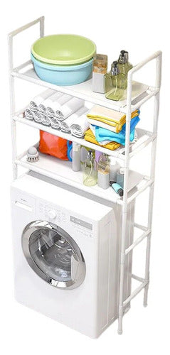 Mueble Organizador De Baño Lavadora Rack 3 Niveles