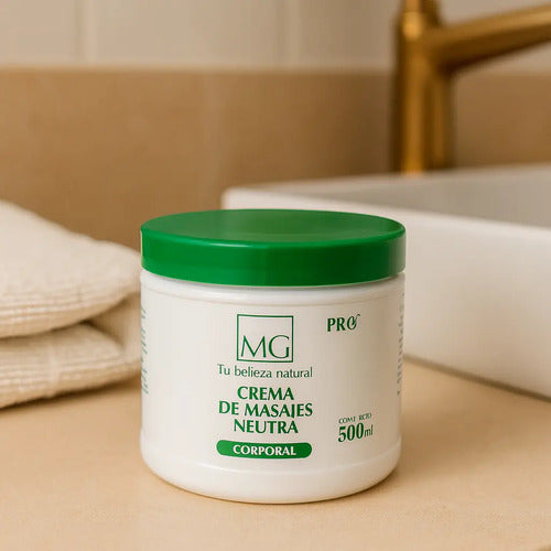 Crema Neutra Para Masajes Matías González - Pote 500cc - Neutra