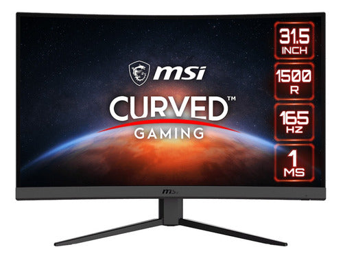 Monitor Gamer Msi 32 Pulgabas Curvo Fhd 1ms 165hz