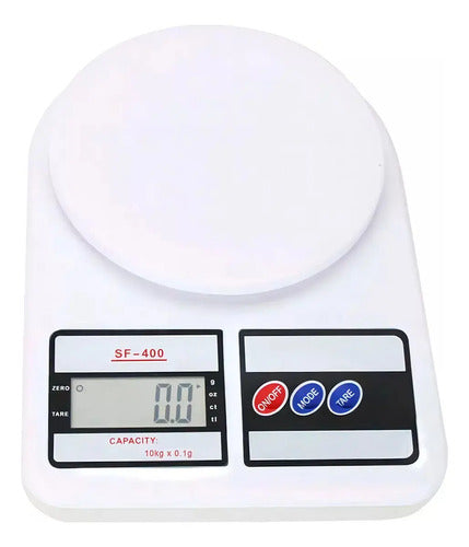 Balanza Digital Para Cocina De 1 Gr Hasta 10 Kg Vigore Blanco 10 Kg