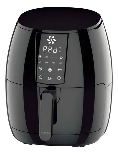 Freidora Sin Aceite 4 Litros Aira Digital Rotel Negro