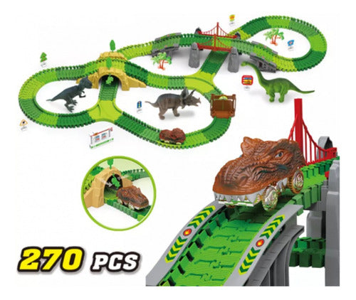 Pista Flex Dinosaurio - 270 Piezas