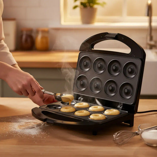 Máquina De Mini Donas 8 Donuts