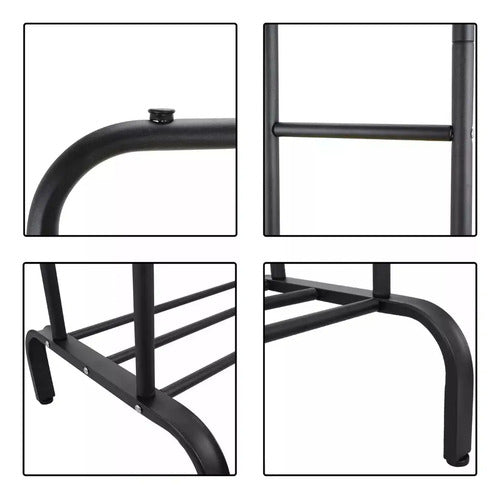 Perchero Doble Metal Reforzado 48kg Excelente Calidad Disponible