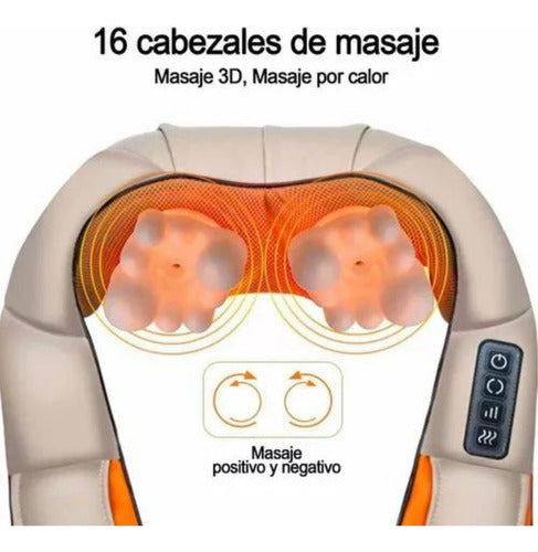 Masajeador Cuello Espalda Hombro Cintura Electrico Con Calor