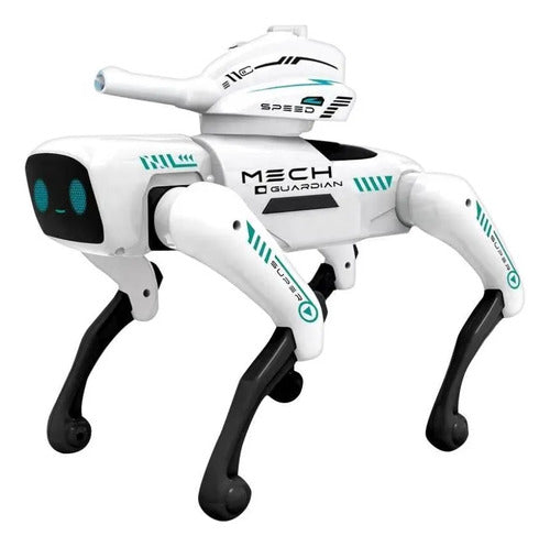 Perro Robot Inteligente Luz Interactivo Control Remoto Niños Perro Blanco