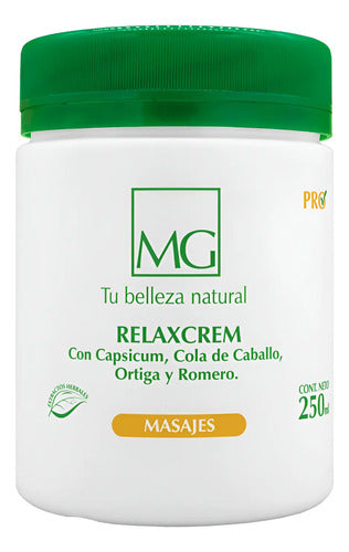 Crema Para Masajes Relaxcrem Matías González - Pote 250cc. Neutra