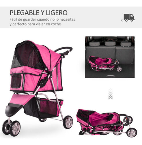 Cochesito Coche Mascota Pero Cachorro Plegable Reforzado