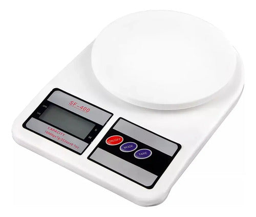 Balanza Digital Para Cocina De 1 Gr Hasta 10 Kg Vigore Blanco 10 Kg