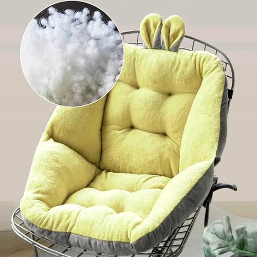 Asiento Cojin Almohadon Para Sillas Armchairs Amarillo Liso