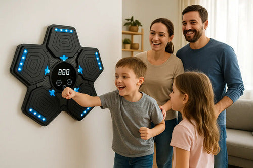 Maquina De Boxeo Musical Electronica Bluetooth Negro