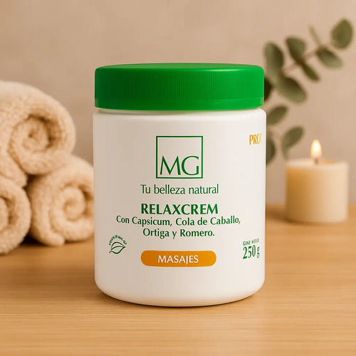 Crema Para Masajes Relaxcrem Matías González - Pote 250cc. Neutra