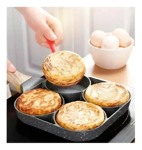 Sarten Antiadherente Desayunos Cocina Huevos Tortillas Gris