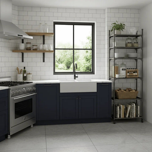 Estante Organizador 6 Niveles Para Baño Y Cocina Resistente Negro