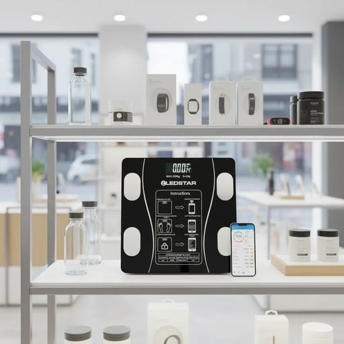 Balanza Digital Inteligente Bluetooth Control Peso Salud