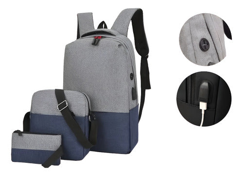 Mochila Para Laptop X3 Pcs 16 Pulgadas 40x27