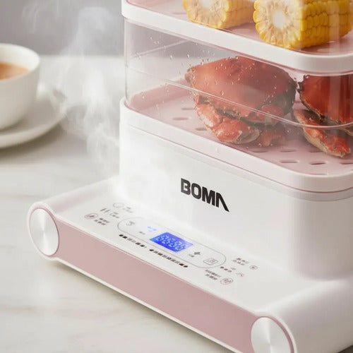 Vaporera Eléctrica Boma 3 Pisos Cocina Vapor