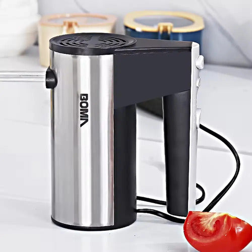 Batidora De Mano Boma Bm8888 Negra Y Plateada 220 v Negro/plateado