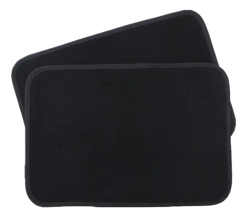 Juego De Alfombras Para Auto Universal 4 Piezas Negro