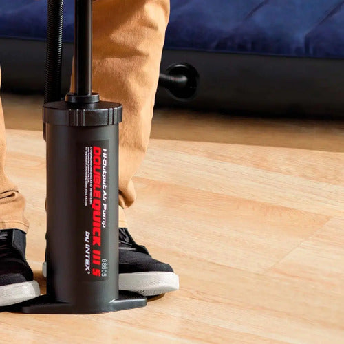 Inflador Doble Accion 37cm Intex Lh-3250 Negro