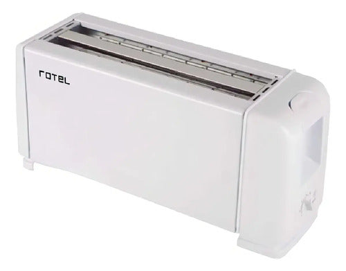 Tostadora Rotel Blanca 4 Panes 1300w 6 Niveles Con Descongelado Blanco