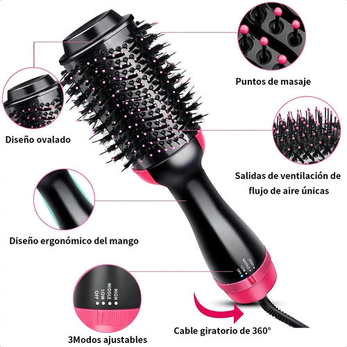 Cepillo Alisador Secador One Step Eléctrico 360
