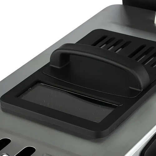 Freidora Eléctrica Raf R.5219 De 3.5l 2000w Fryer Negro 60hz Gris