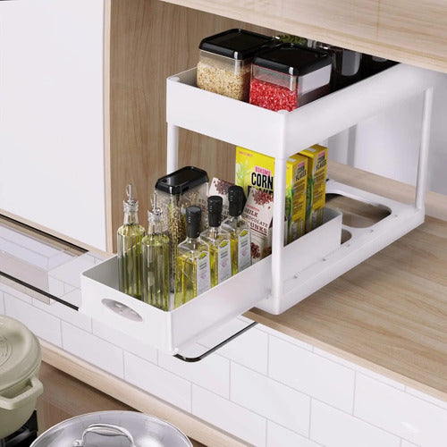 Organizador Deslizante Almacenamiento Orden Cocina Baño