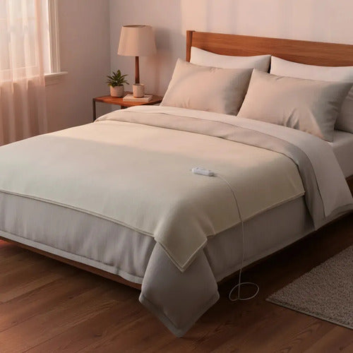 Calienta Cama Manta Eléctrica Bronx Para Cama De 1 Plaza Con 3 Niveles De Temperatura