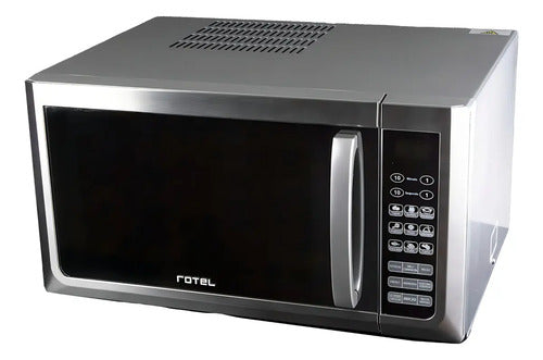 Microondas Rotel 38l Gris Digital Con Grill 1.5kw