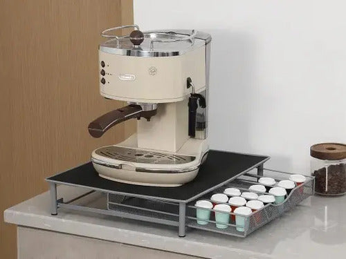 Organizador Para Capsulas Dolce Gusto X36 Y Base De Cafetera Negro