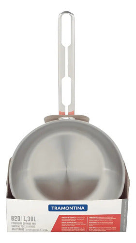 Sarten Tramontina Allegra 20cm Acero Inox 62666/200 Plateado