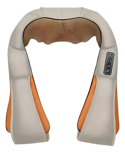 Masajeador Cuello Espalda Hombro Cintura Electrico Con Calor Blanco