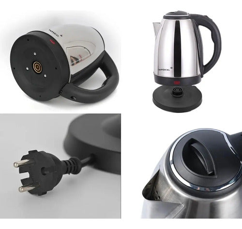 Jarra Electrica Acero Inoxidable 2 Lts Plateado