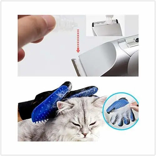 Maquina Cortar Pelo Inalámbrica Perro Gatos Mascota Tgouy Blanco