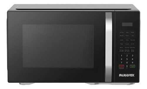 Microondas Panavox Black 31 Con Grill Color Negro