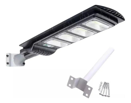 Foco Solar Led 200w Control Soporte Sensor Japón