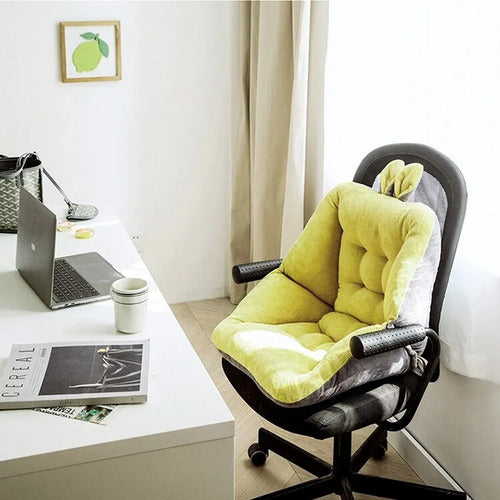 Asiento Cojin Almohadon Para Sillas Armchairs Amarillo Liso